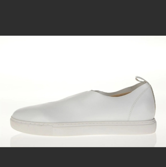 Kenneth Cole Abeo Martina White Leather Sock Sneakers Slip-on Shoes 10 N/Narrow - Picture 2 of 14